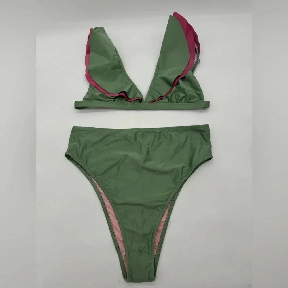 Farm Rio Ruffle Bikini Set XL B1396 - Picture 4 of 7
